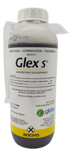 Veneno Insecticida Glex S X 1 Lt Mata Hormigas