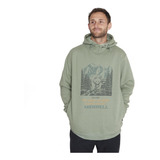 Polerón Sweatshirt With Hood Verde Hombre