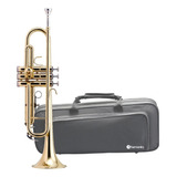 Trompete Bb (si Bemol) Laqueado Harmonics + Case Luxo 