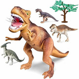 Discovery Kids Colección 5 Piezas Dinosaurio T-rex Conjunto 