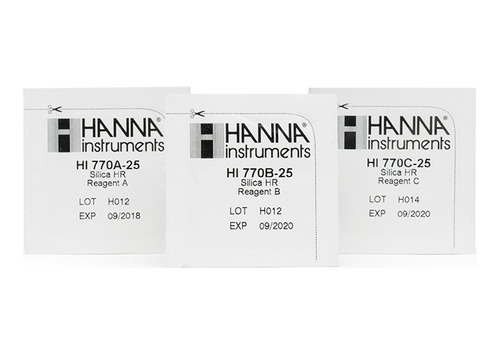 Reactivos Test Silice Silicio Hanna Checker Hi770-25 