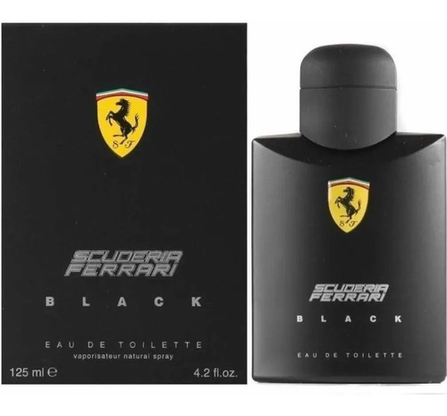 Perfume Ferrari Black 125ml Eau De Toilette Original+amostra