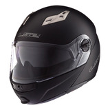 Casco Para Moto Rebatible Ls2 Easy Ff370  Matt Black Talle S 