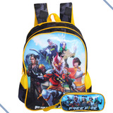 Mochila De Costas Garena Free Fire + Estojo Infantil Escolar