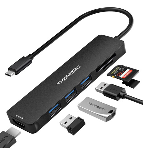 Adaptador Multipuerto Usb C Hub Usb C Dongle Para Macbook Pr