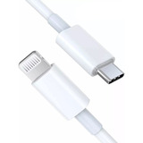 Cable Usb-c Lightning Datos Carga Rápida 20w Para iPhone 1mt