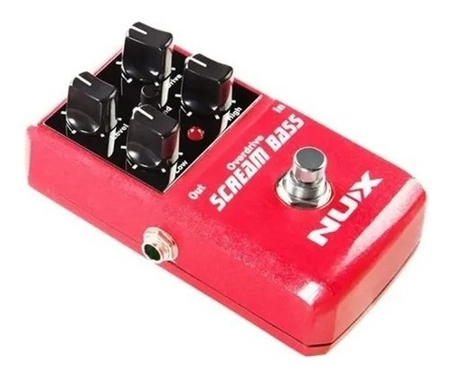 Pedal Distorsión Overdrive Para Bajo Nux Scream Bass