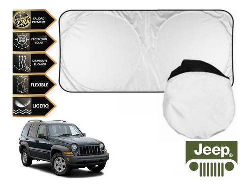 Parabrisas Cubre Sol Tapa Sol Con Ventosas Jeep Liberty 2003