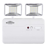 Luminária De Emergência Bloco 2 Faróis 1200 Lúmens Led Blu 110v/220v