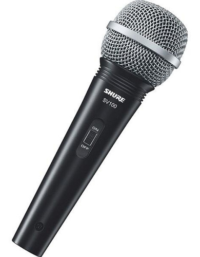 Microfone Shure Sv100 C/ Nota Fiscal E Garantia + Cabo 4,5m