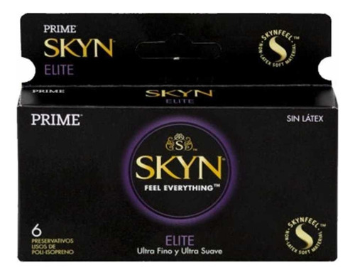 Preservativos Prime Skyn Elite Sin Latex Caja 6 Unidades