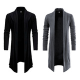 Kit 02 Cardigan Masculino Blusa De Frio Sobretudo Kimono Ca2