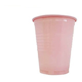 Vaso Plastico Descartable 180cm3 Rosa X 25u