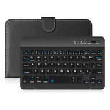 Capa De Teclado Keyboard Bt Mobile Black Keyboard Pu Portabl