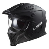 Casco Cross City Ls2 Drifter Solid Negro/mate Of 606