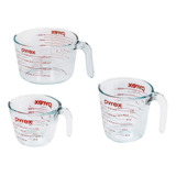 Set De Tazas De Medir Pyrex Prepware 8 Cup X 3 Piezas