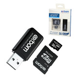 Cartão De Memória 64gb Micro Sd Adaptador E Pen Drive Exbom