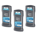 Dove Men+care Pack3 Desodorantes Stick-clean Comfort  2.7oz