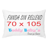 Funda Para Almohada Microfibra Lavable 70x105 Con Cierre