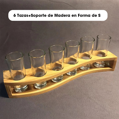 6 Pieces 60ml Vaso Tequilero De Vidrio Fiestas Bar Vessel