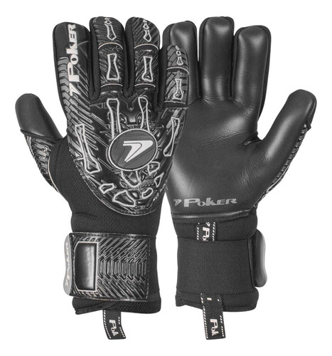 Luva Goleiro Campo Poker Hug Flex 4 Profissional