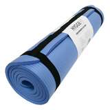 Colchoneta Mat Nbr 8mm Antideslizante Yoga Pilates Fitness Color Azul