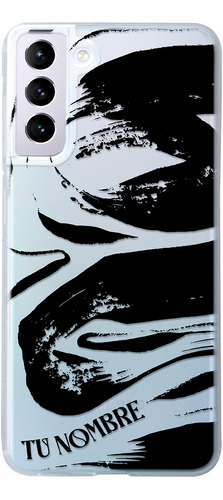 Funda Para Galaxy Manchas Negras Pintura Con Nombre