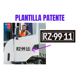 Patente Puerta Camion Plantillas 