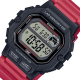 Reloj Casio Deportio Rojo Ws-1400h-4a 100m Vueltas 60 Laps 