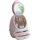 Sooyee Organizador De Maquillaje Con Espejo Iluminado Led