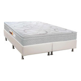 Cama Box Queen: Colchão Espuma D45 Castor  Sr Victory + Bas