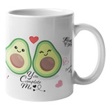 Taza Aguacate Kawaii Para Aprejas