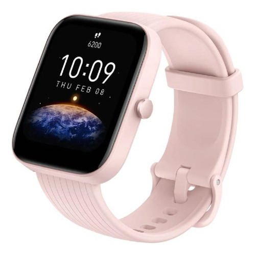 Smartwatch Reloj Inteligente Amazfit Bip 3 Pro Rosa 1.69 Cta Color De La Malla Pink