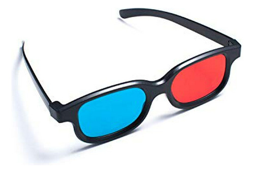 Gafas 3d Tipo Anaglifo Rojo-azul/cian, Estilo Simple.