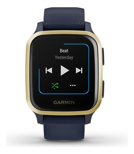 Smartwatch Garmin Venu Venu Sq - Music Edition 1.3  Caja 40mm De  Polímero Reforzado Con Fibra  Navy, Malla  Navy De  Silicona