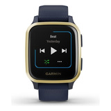 Smartwatch Garmin Venu Venu Sq - Music Edition 1.3  Caja 40mm De  Polímero Reforzado Con Fibra  Navy, Malla  Navy De  Silicona