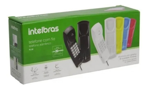 Telefone Com Fio De Parede Gondola Intelbras Tc20 Branco 