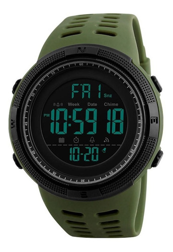 Relógio Esportivo Digital A Prova D'agua Skmei 1251 Verde. 