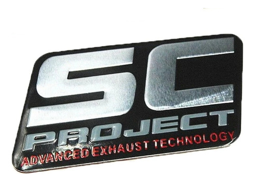 Sticker Emblema Adhesivo Para Escape De Moto Sc Project