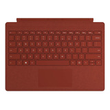 Funda Con Teclado Microsoft Ffp-surface Pro Signature, Rojo