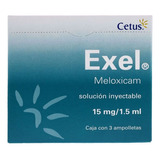 Exel Solución Inyectable 3 Ampolletas 15mg