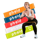 Kit 5 Bandas Elasticas Resistencia Poder Entrenamiento Gym Color Primarios