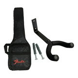 Bag Almofadada Guitarra Impermeável Cargo Fender + Suporte