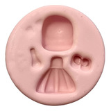 Molde Silicone Aplique Menina Linda 3