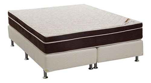 Conjunto Cama Box Light Com Colchão Queen Espuma D45 Excl...