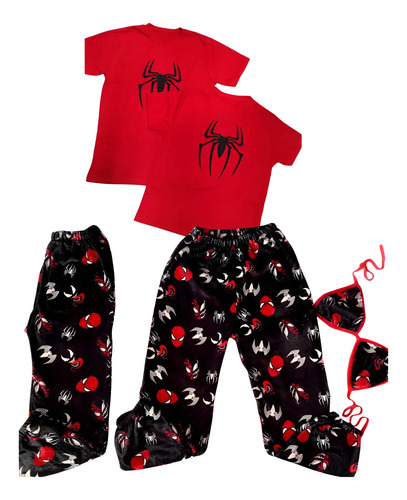 Kit De Pijama Duo 2 Jogger 1 Top Y 2 Playeras Unitalla | Meses sin interés