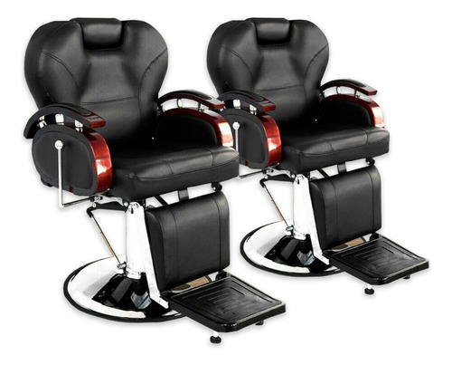 Sillon Retro Barbero Peluqueria Hidraulico Tucson Pack X2