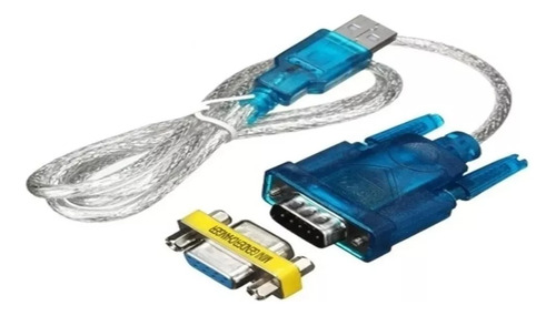 Cabo Conversor Porta Serial Rs232 Usb Azul Vga Machoxusb