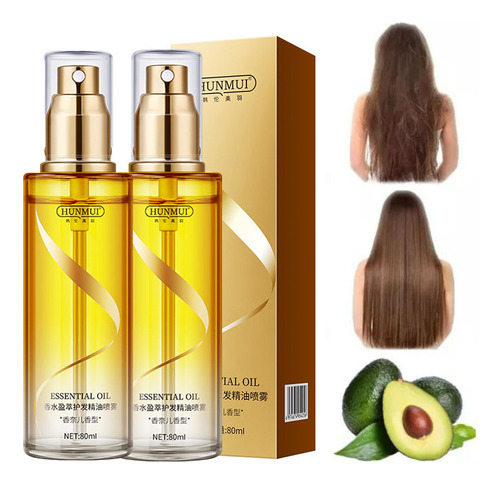 L 2pcs Aceite De Bergamota Tratamiento Para El Cabello