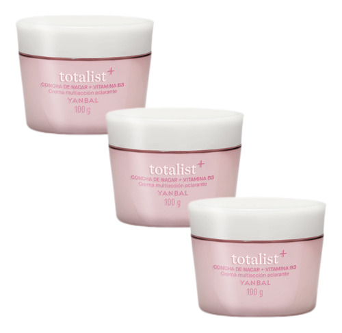 Crema Totalist Multiactiva Concha De Nacar X 3 Yanbal